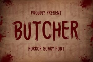 Butcher – Horror Scary Font