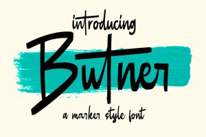 Butner – Marker Font