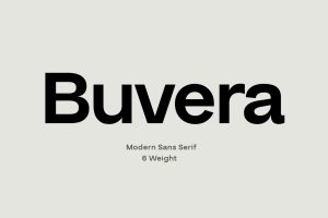 Buvera Sans Serif Family
