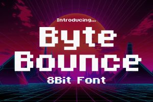 ByteBounce – 8Bit Pixel Font