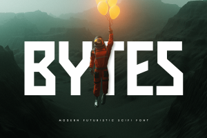 BYTES – Modern Futuristic Scifi Font