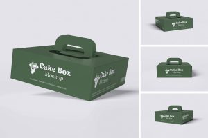 Cake Box Mockup