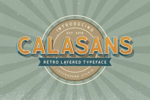 Calasans – 7 layered fonts