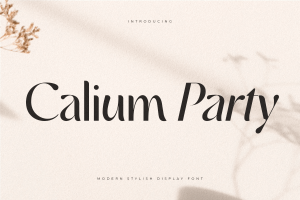 Calium Party – Royal Luxury Cinematic Font