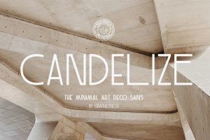 Candelize – Minimal Art Deco Font