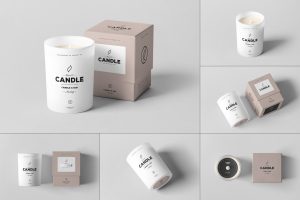 Candle & Box Mock-up