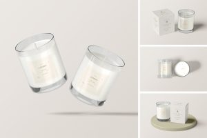 Candle & Box Mockup