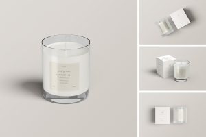 Candle & Box Mockup