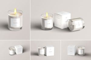 Candle & Box Mockup