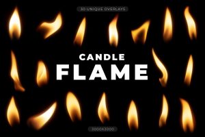 Candle Flame Overlays
