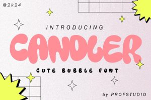 Candler – Bubble Display Typeface