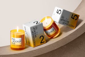 Candles Mockup