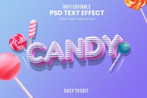 Candy – Fun 3d Text Effect