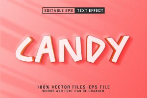 Candy Editable Text Effect