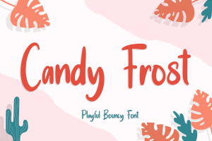 Candy Frost Playful Bouncy Font