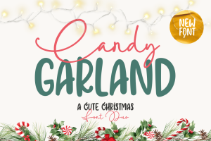 Candy Garland Font Duo