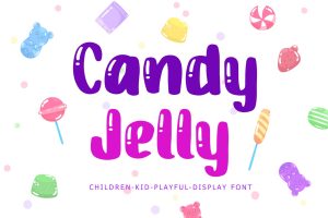 Candy Jelly Playful Display Font
