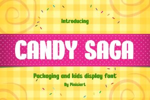 Candy Saga – Packaging and Kids Display Font