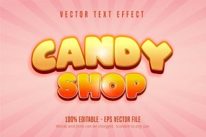 Candy Shop – Editable Text Effect, Font Style