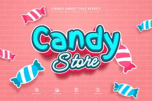Candy Sweet Editable Text Effect