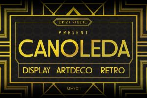 Canoleda – Geometric Art Deco Font