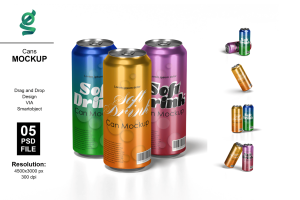 Cans Mockup