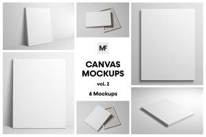 Canvas Mockups vol.2 – Picture Frames