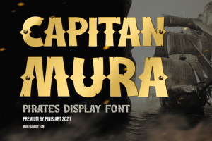 Capitan Mura – pirate display font
