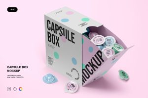 Capsule Box Mockup