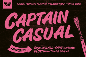 Captain Casual – A Sign Painter Font