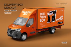 Car Delivery Mockup