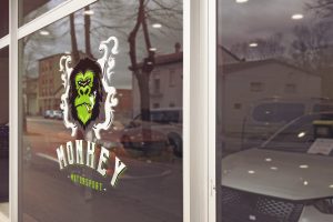 Car Glass Logo Mockup