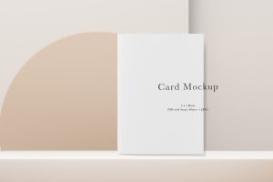Card Mockup #823, White Invitation Mockup