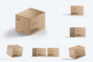 Cardboard Box Mockup
