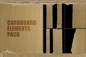 Cardboard Elements Overlays Pack