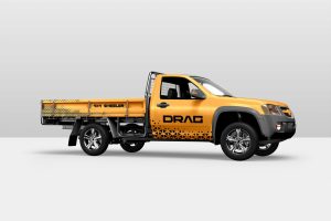 Cargo Pickup Truck Vehicle Mockup Set