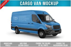Cargo van Mockup