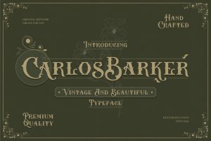 Carlos Barker – Vintage Victorian Font