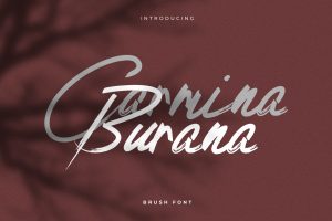 Carmina Burana – Grunge Brush Font