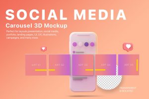 Carousel Instagram Mockup Scene
