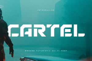 CARTEL – Modern Futuristic Sci-fi Font