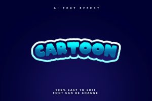 Cartoon Ai Text Effect