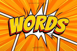 Cartoon Art Comic Text Effect”
