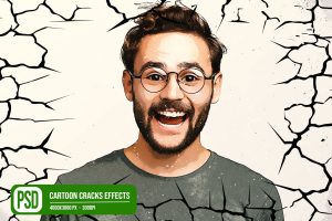 Cartoon Cracks Photo Effects