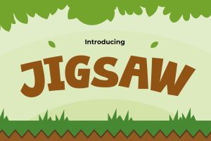 Cartoon Font – Jigsaw
