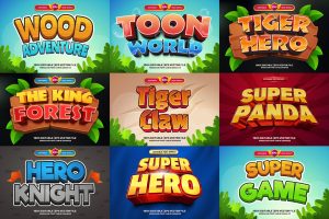 Cartoon Game Text Effect Vol. 1