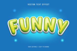 Cartoon Text Effect Curved