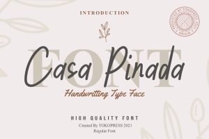 Casa Pinada – Girly Fancy font
