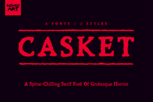 Casket – A Spine-Chilling Serif Font
