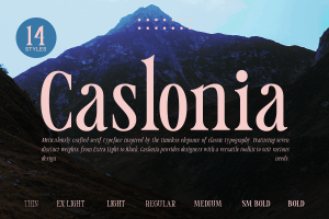 Caslonia – Retro Branding Logo Font